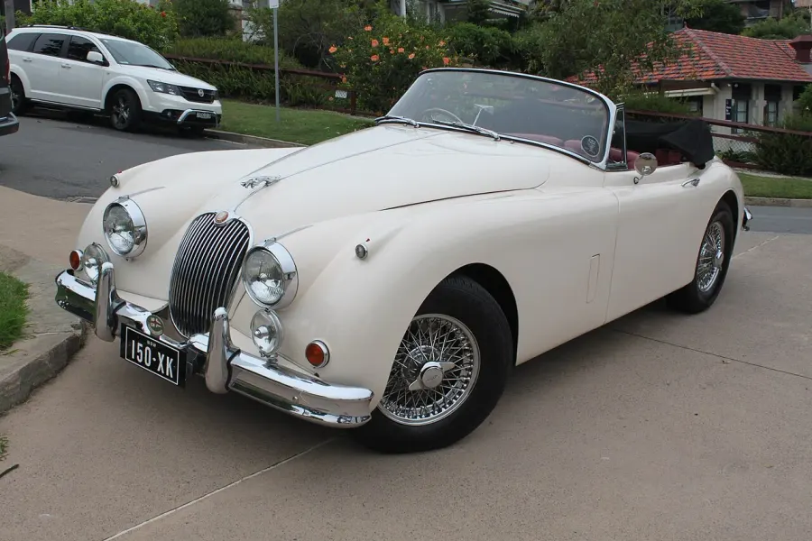 The Jaguar XK150 card