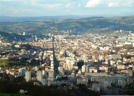 La carte Saint-Étienne