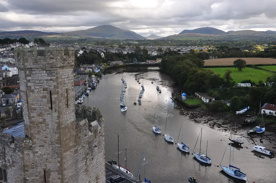 La carte Caernarfon