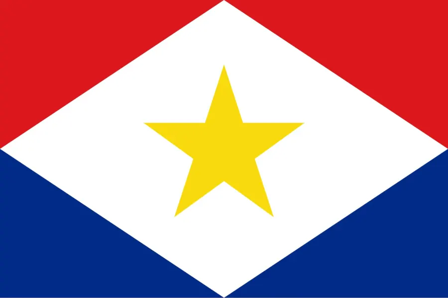 The Flag of Saba card