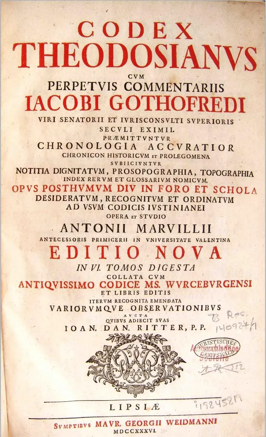 La carte Code de Théodose