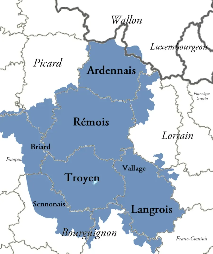 The Champenois language card