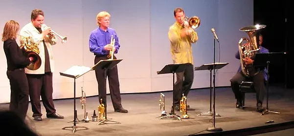 The Brass quintet card