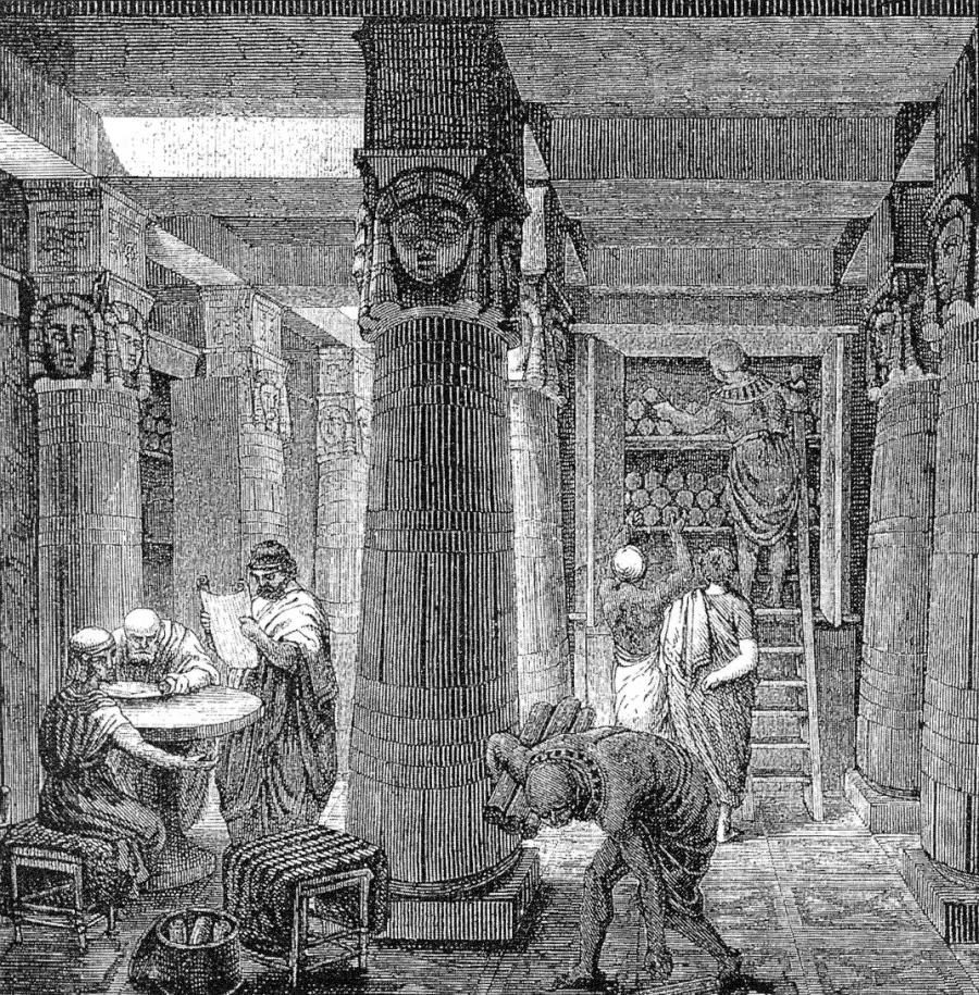 The Library of Alexandria card