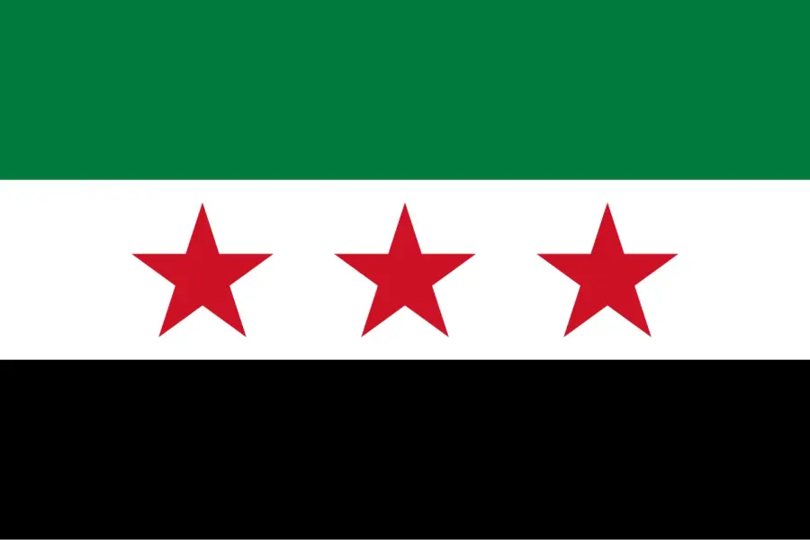 The Flag of Syria card