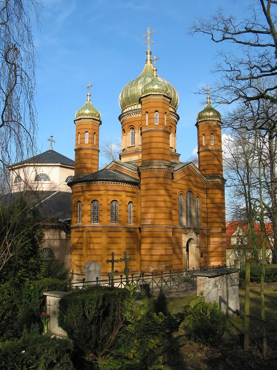 La carte Église russe de Weimar