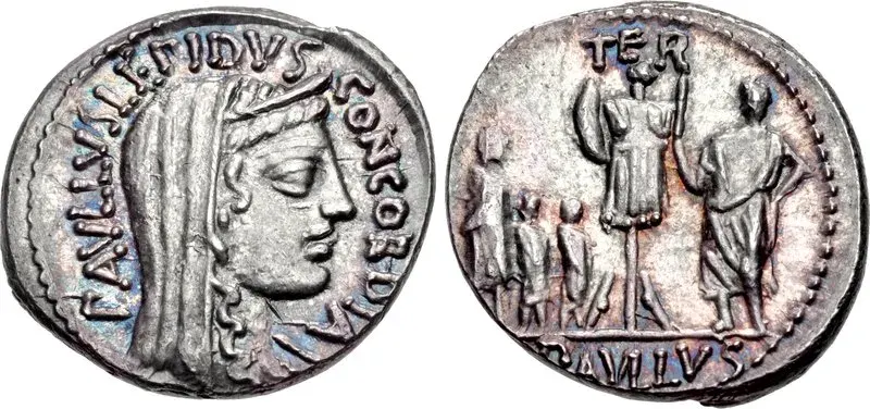 La carte Lucius Æmilius Paullus