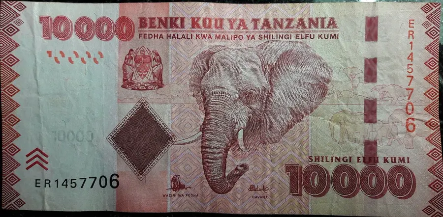 The Tanzanian shilling card