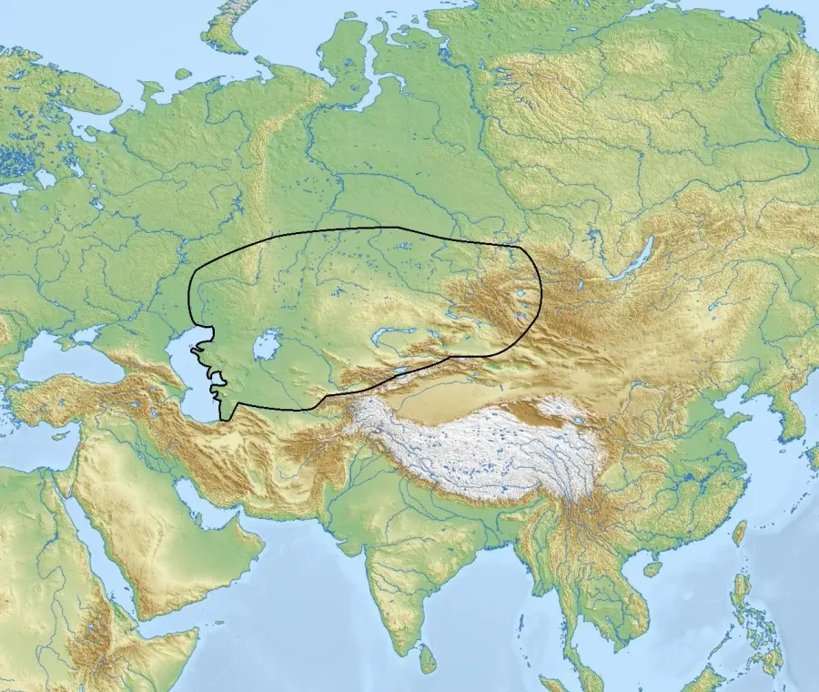 La carte Culture d'Andronovo