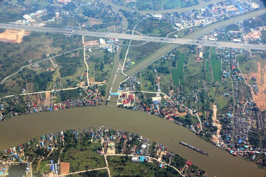La carte Province de Pathum Thani