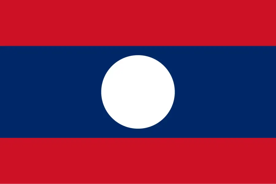 The Flag of Laos card
