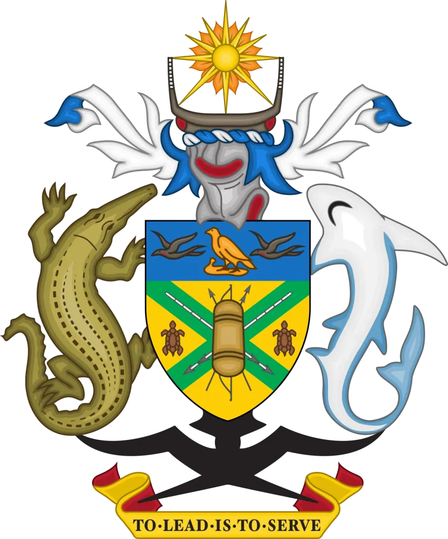 The Coat of arms of Solomon Islands card