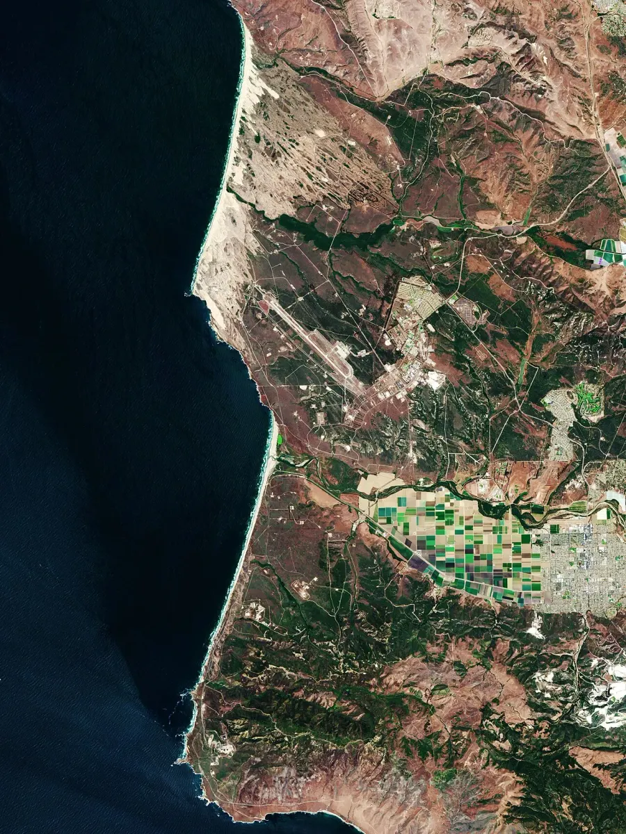 La carte Vandenberg Space Force Base