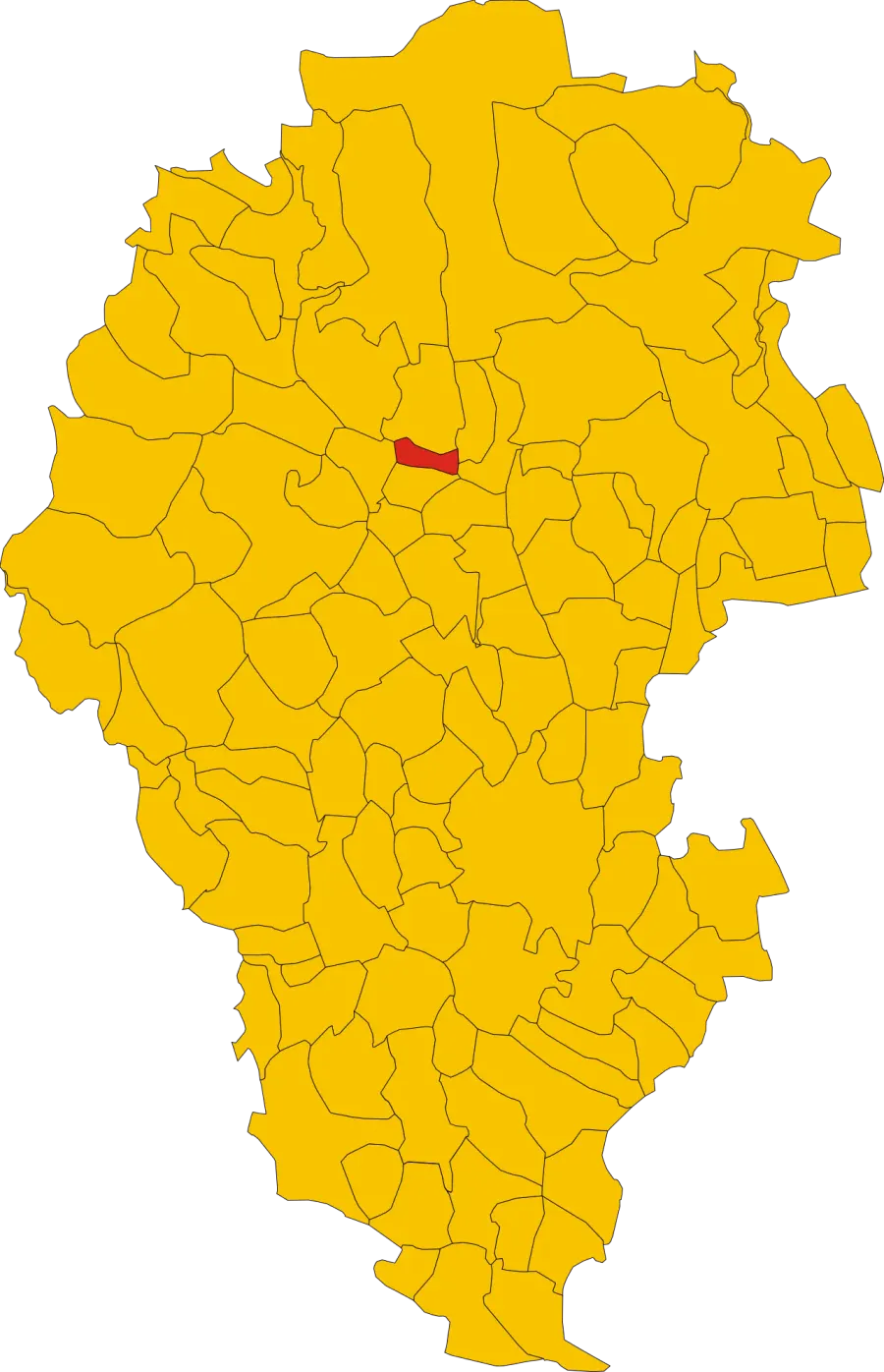 La carte Chiuppano