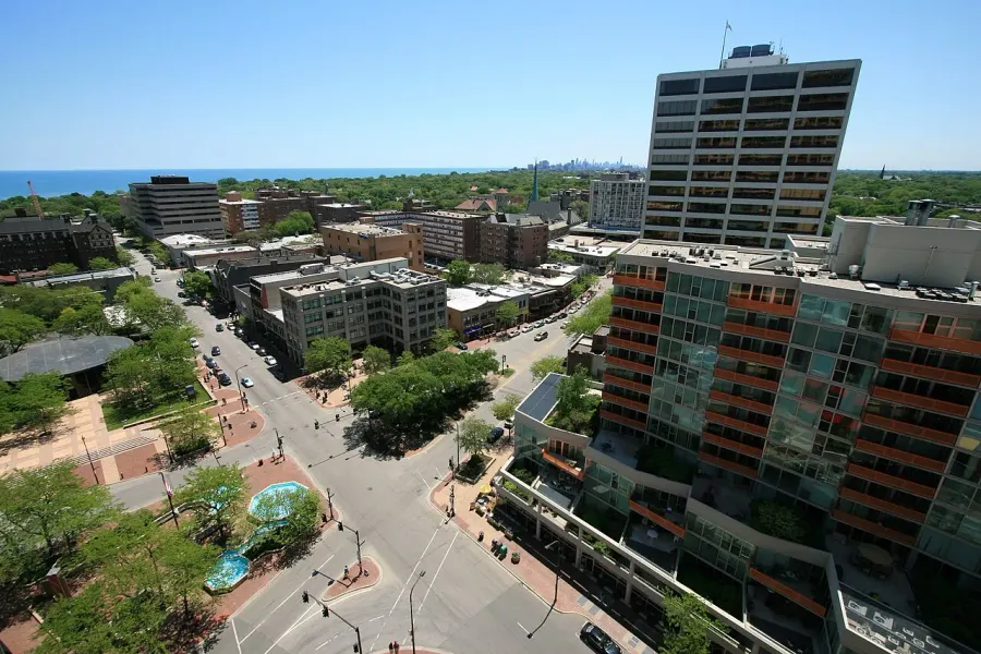 The Evanston, Illinois card