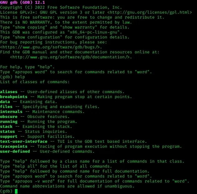 The GNU Debugger card