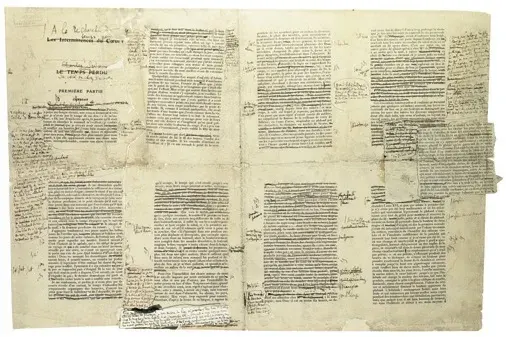 La carte À la recherche du temps perdu
