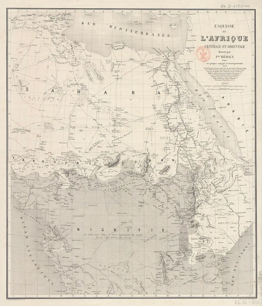 La carte Commerce transsaharien
