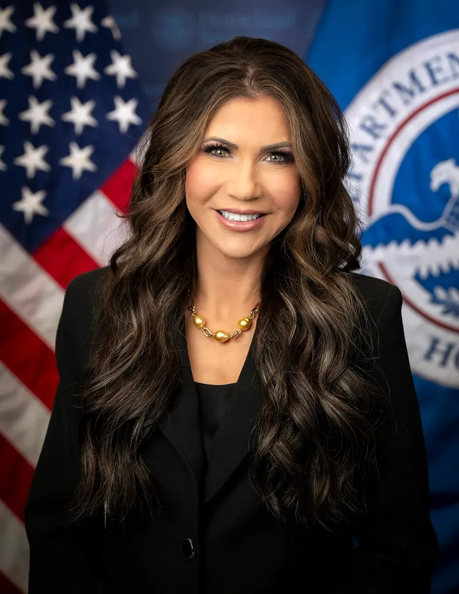 La carte Kristi Noem