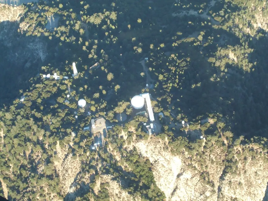 La carte Observatoire du Mont Wilson