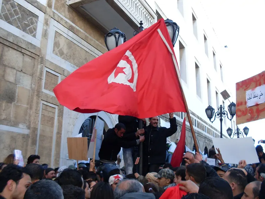 La carte Révolution tunisienne