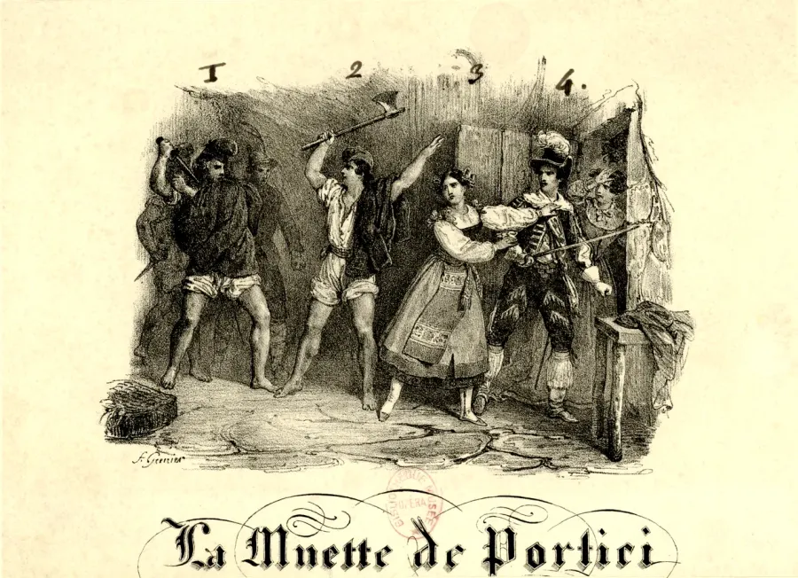 The La muette de Portici card