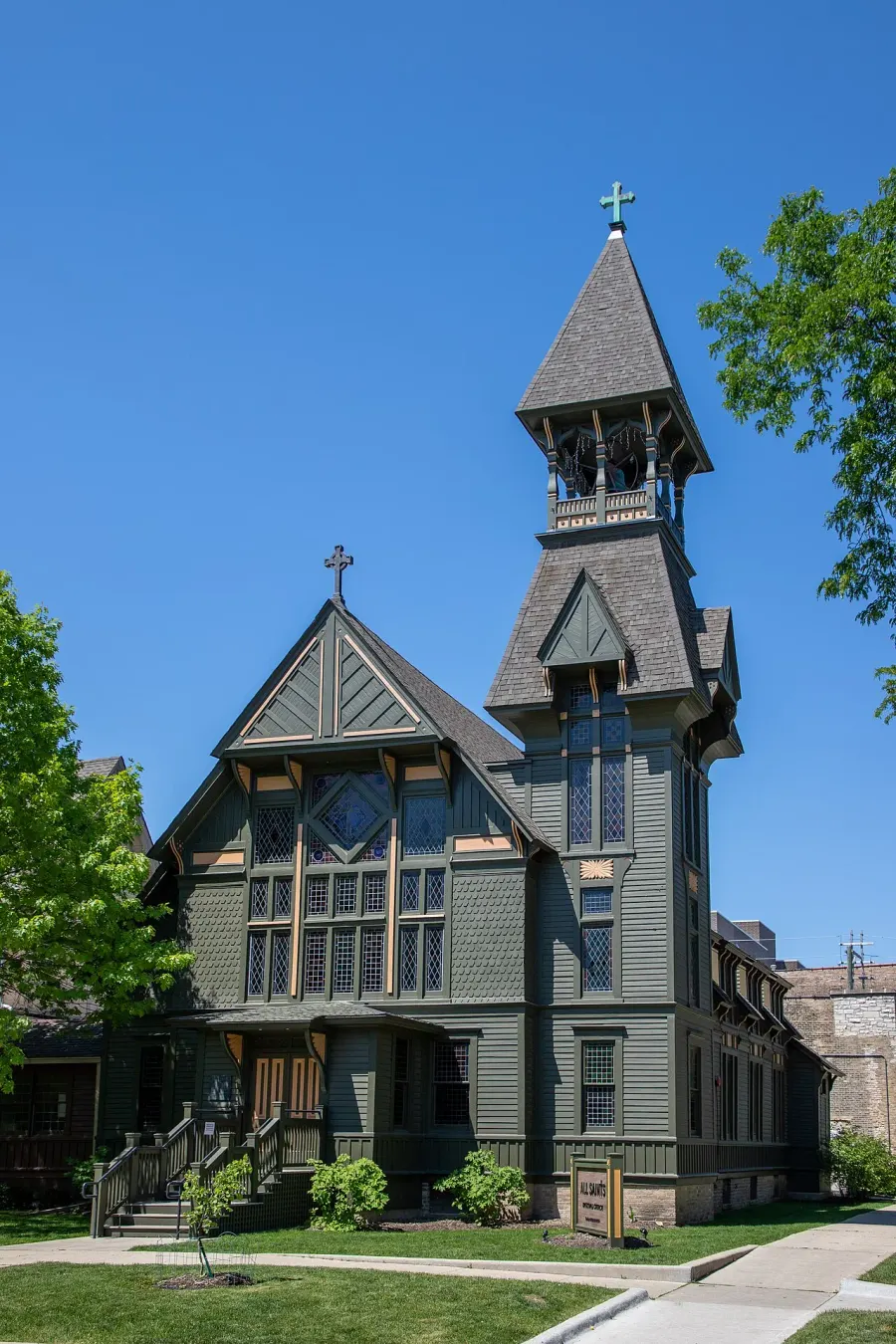La carte Église épiscopalienne Toussaints de Chicago