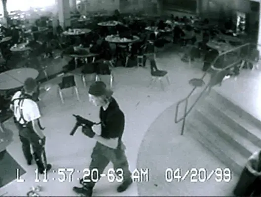 The School shooting card