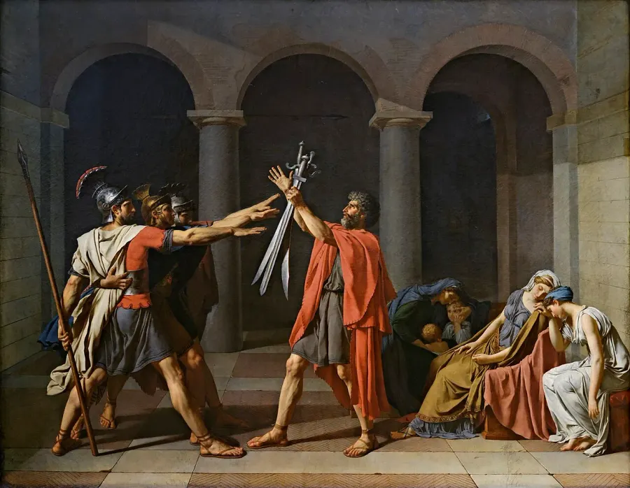 La carte Le Serment des Horaces