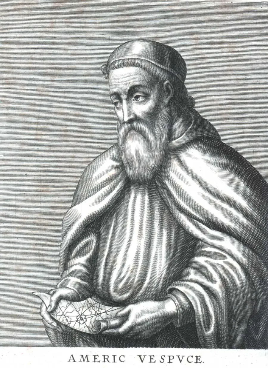 La carte Amerigo Vespucci