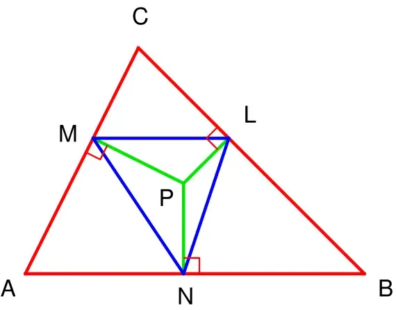 The Pedal triangle card