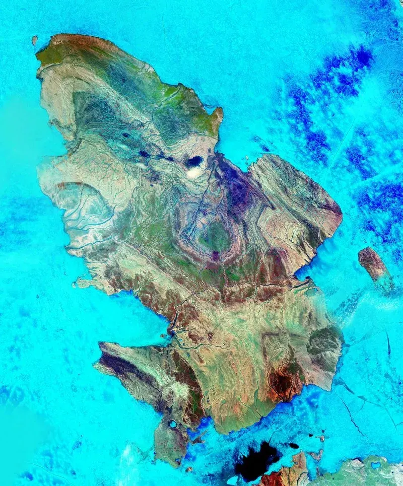 La carte Île Amund Ringnes