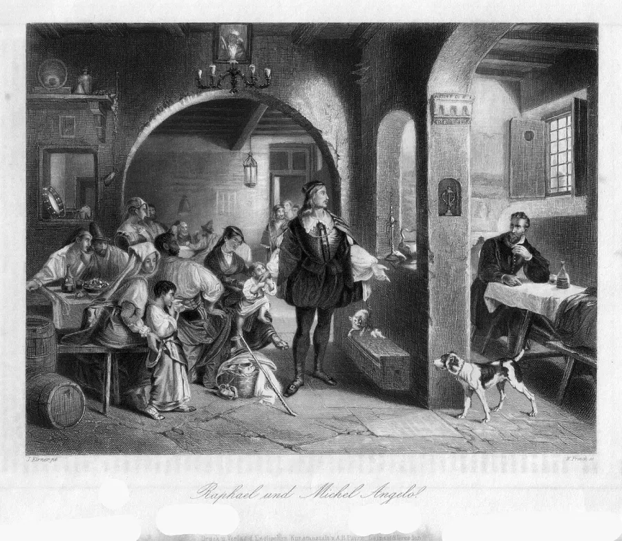 The Steel engraving card