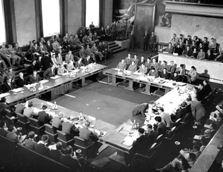 The 1954 Geneva Conference card