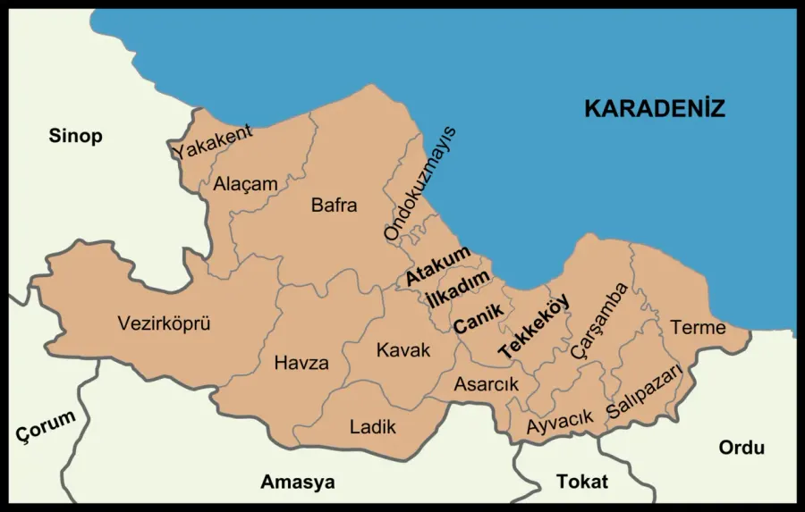 The Samsun Province card