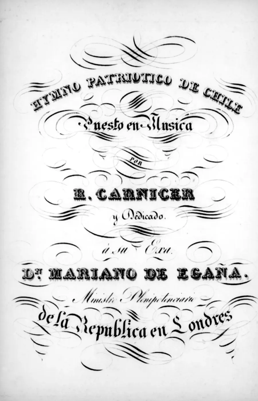 The National Anthem of Chile card
