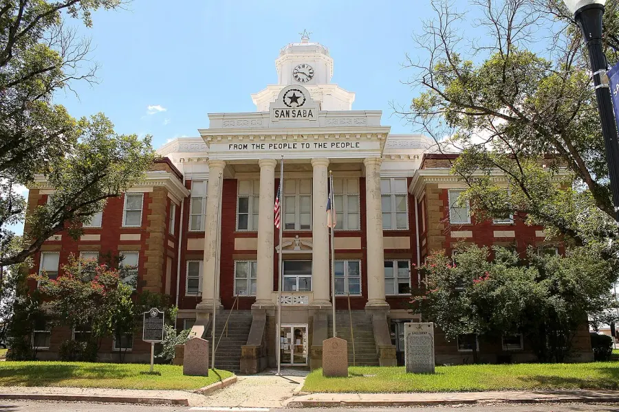 The San Saba County, Texas card