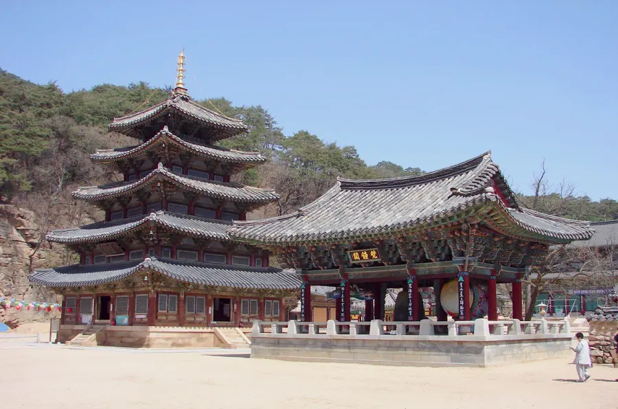 La carte Temple de Beopju