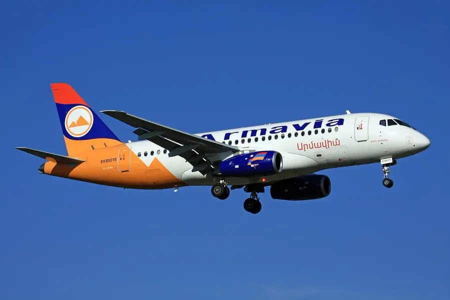 La carte Soukhoï SuperJet 100