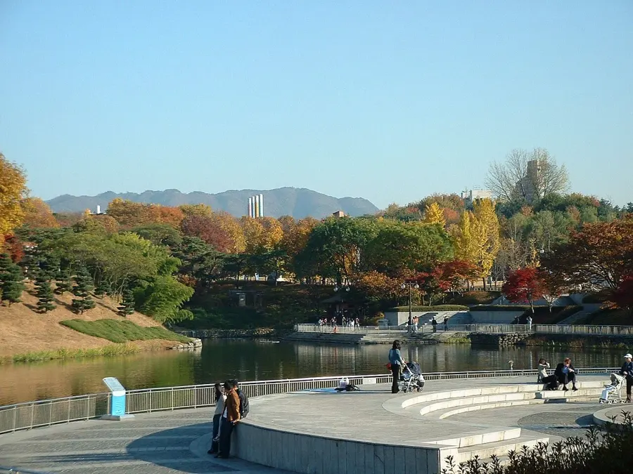 The Olympic Park, Seoul card