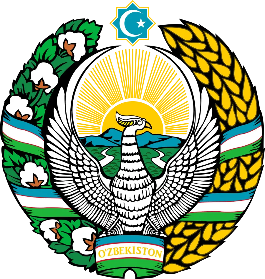 The Emblem of Uzbekistan card