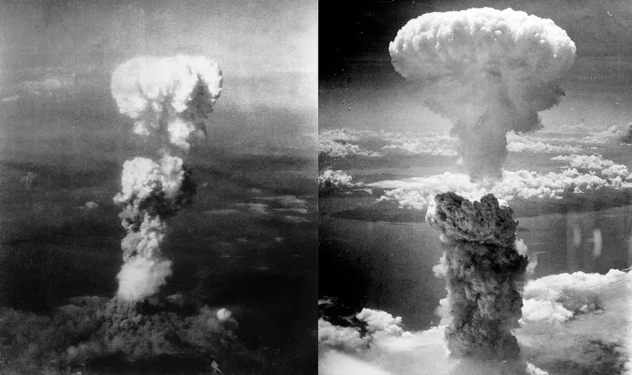 La carte Bombardements atomiques d'Hiroshima et de Nagasaki