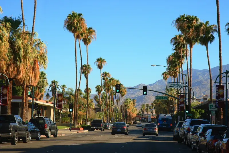 La carte Palm Springs