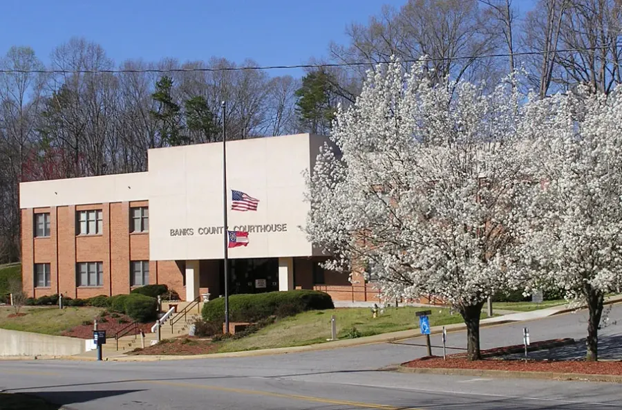 The Banks County, Georgia card