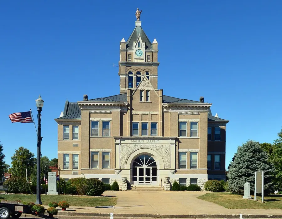 La carte Comté de Marion