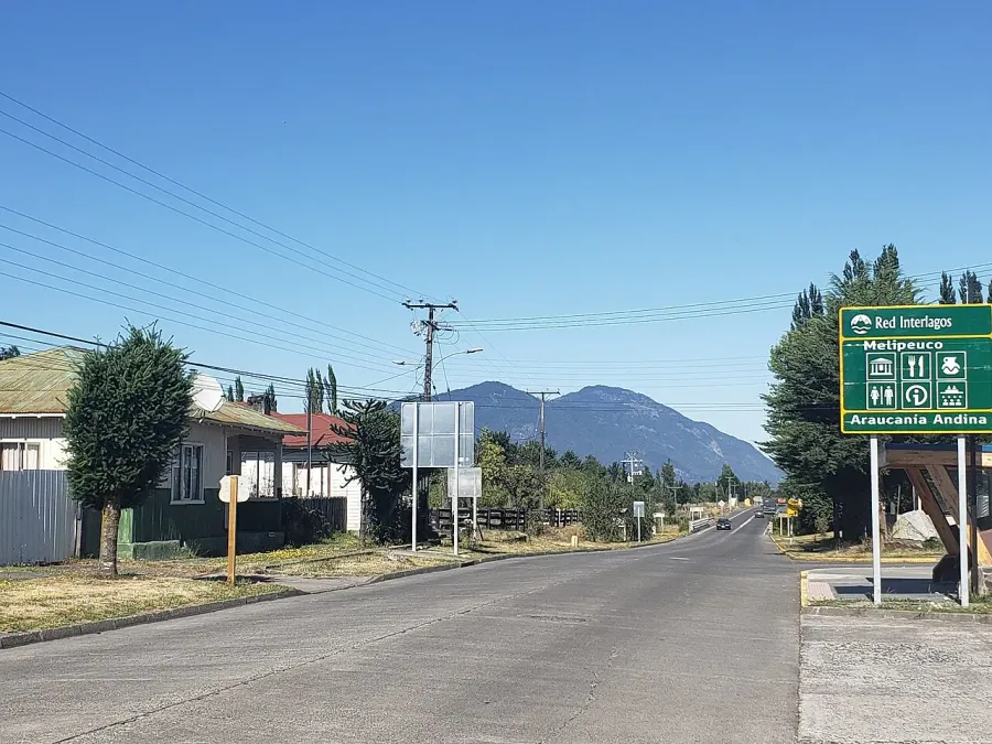 La carte Melipeuco
