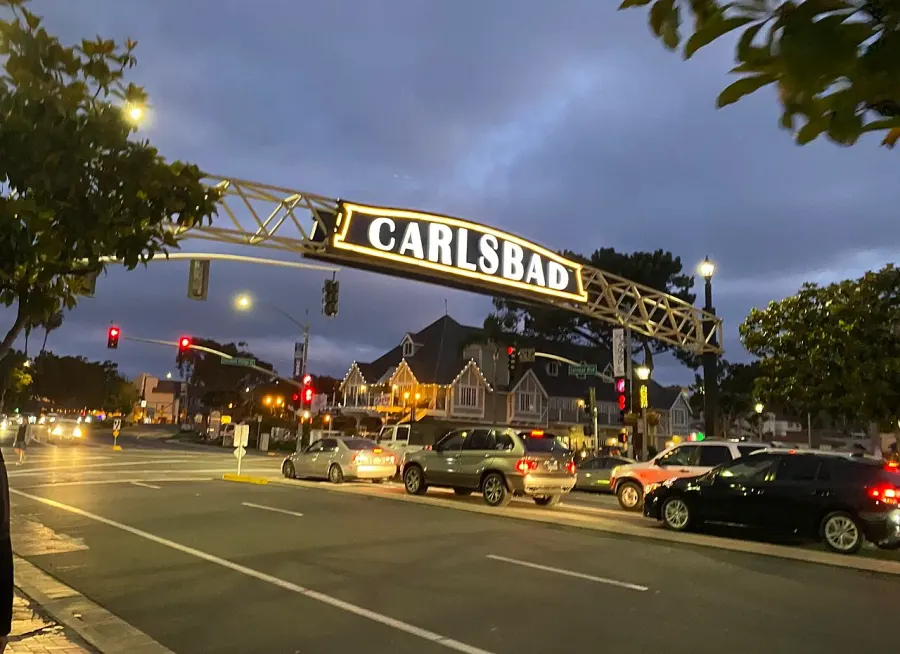 The Carlsbad, California card