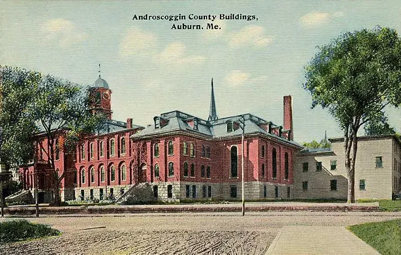 La carte Comté d'Androscoggin