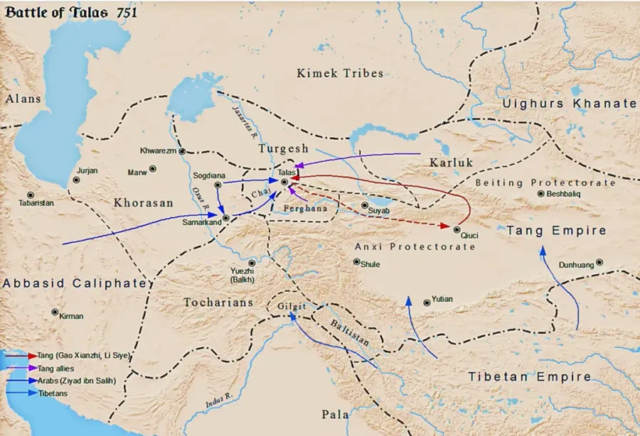 The Battle of Talas card