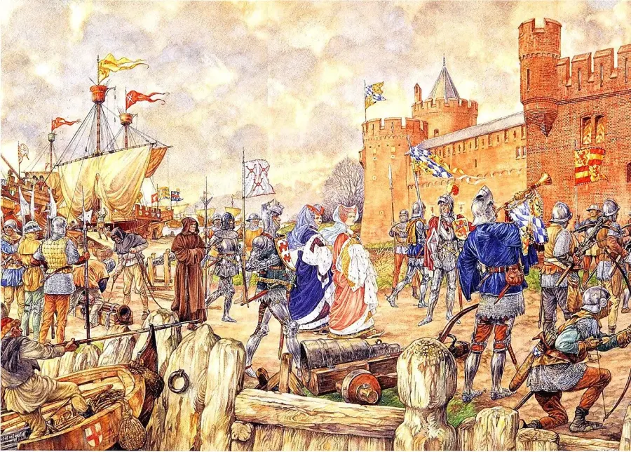 La carte Marguerite de Bourgogne